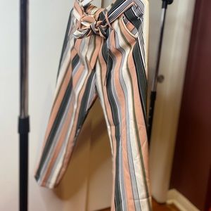 Stripped color dress pants